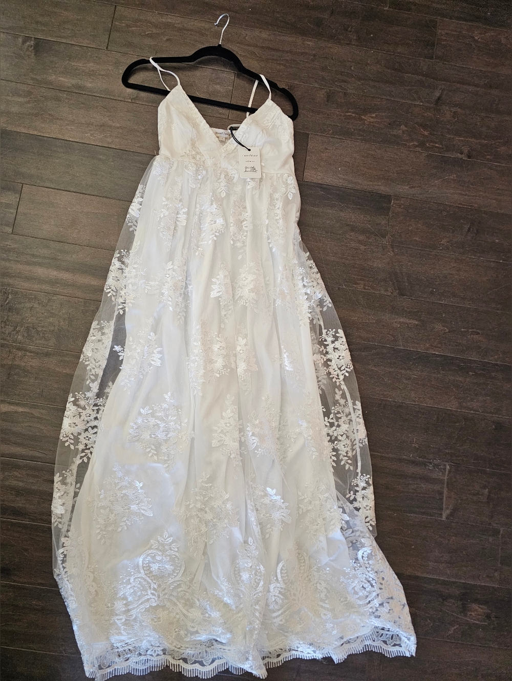 Maternity Dress Ivory White Lace Rhea & Thea by Pinkblush Boho Small NWT